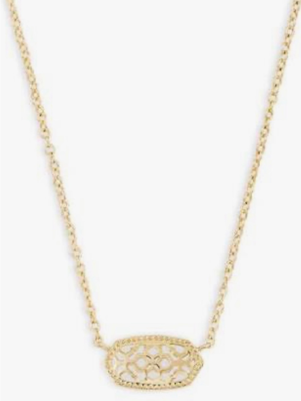 Kendra Scott Gold Filigree Pendant Necklace - Women's Jewelry